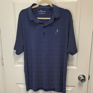 HL Sport Striped Golf Polo Shirt. Sz Medium